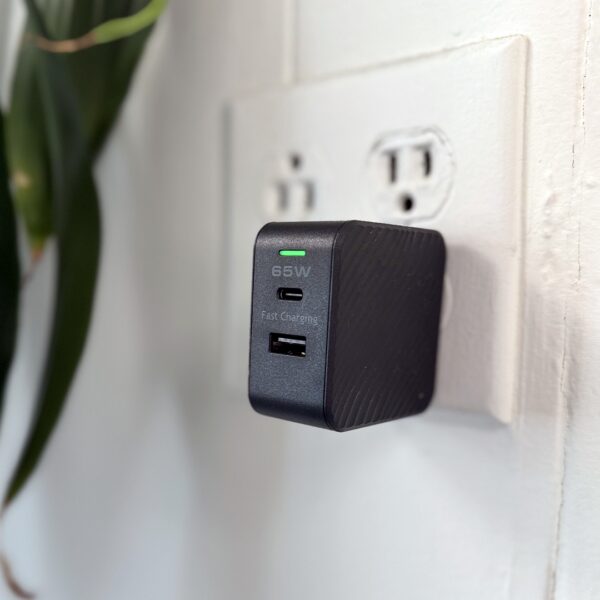 PowerLine PD3 Fast Intelligent Wall Charger (65W, 2 Ports, GaN) <h4>Model: 60002</h4> - Image 2